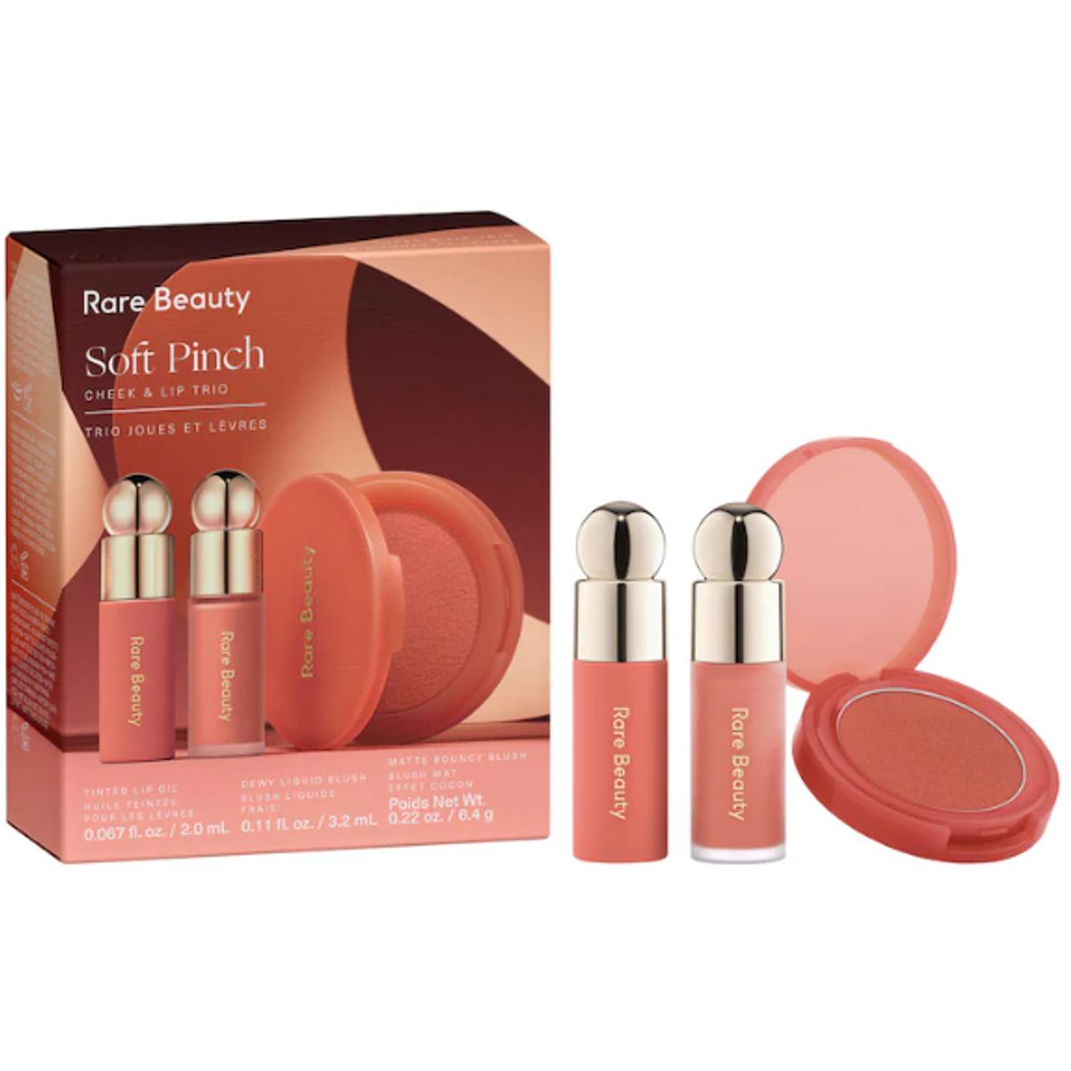 RARE BEAUTY - Set Trio de Labios + Mejillas Soft Pinch Rare Beauty