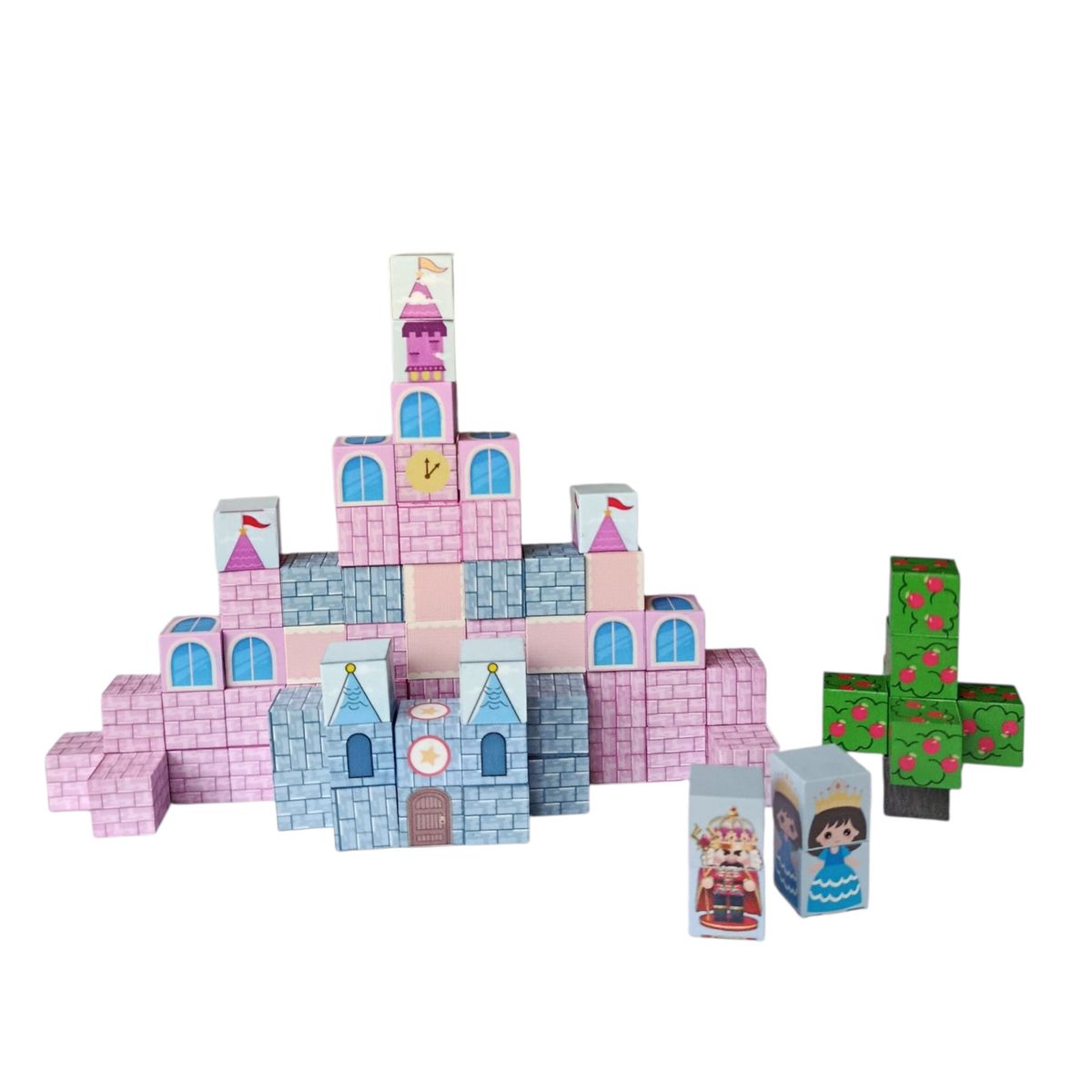 GENERICO - SET BLOQUES MAGNETICOS CASTILLO DE FANTASIA Minecraft 76PZ