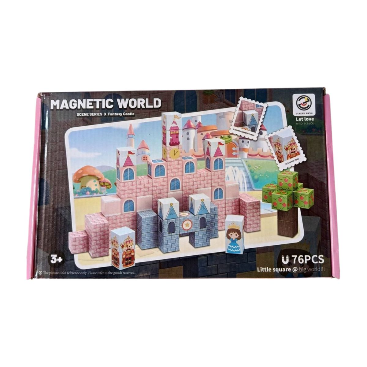 GENERICO - SET BLOQUES MAGNETICOS CASTILLO DE FANTASIA Minecraft 76PZ