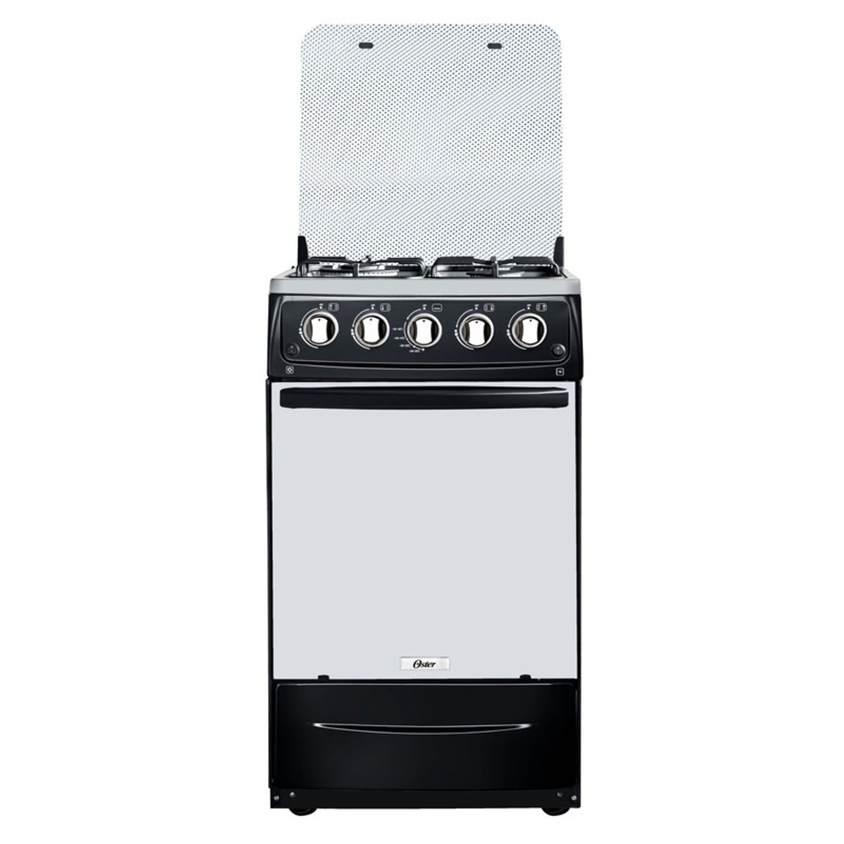 OSTER - COCINA OSTER OS-PGSC20G4HTBB 1 QUEMADOR TRIPLE LLAMA + 3Q C NEGRO