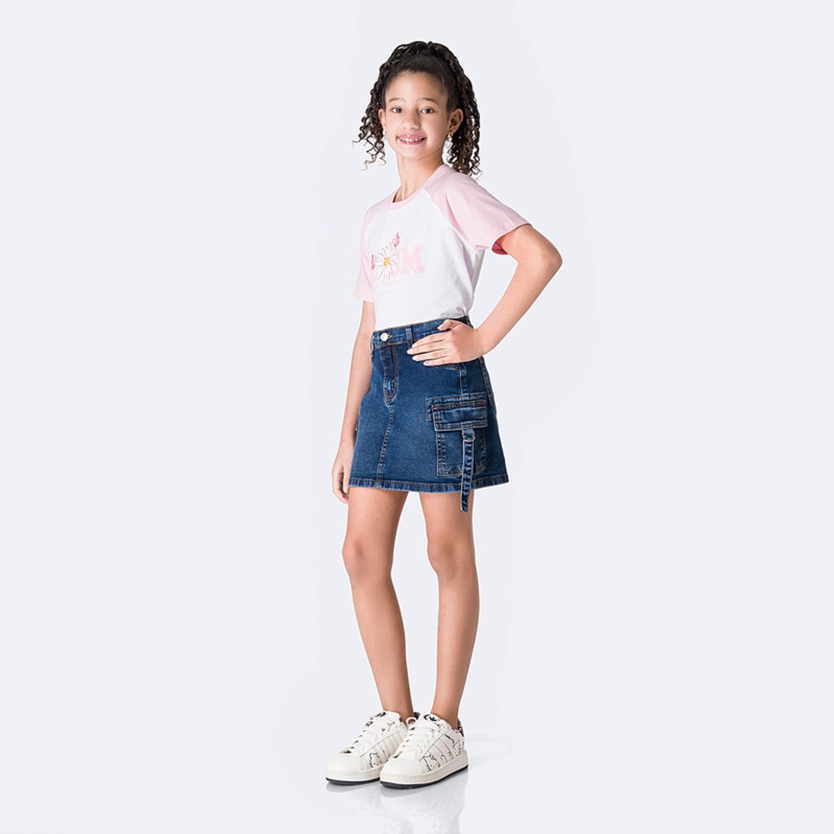 PIONIER - Falda Mini Short Denim Stretch Niña Glendahh Pionier