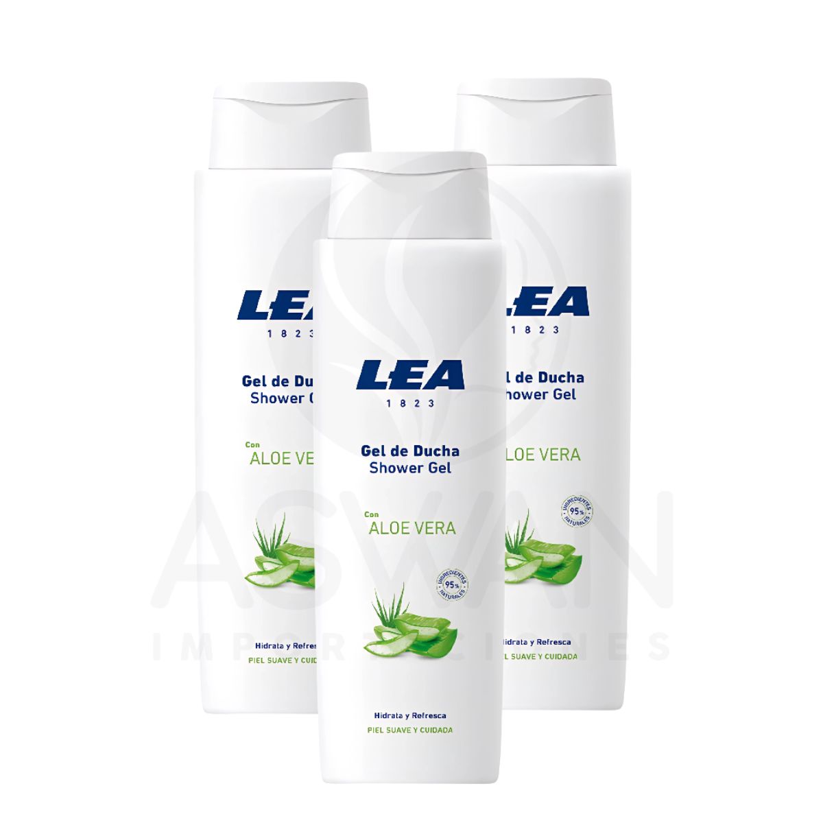 GENERICO - Pack x3 Gel de Ducha Aloe Vera 750 ml - LEA
