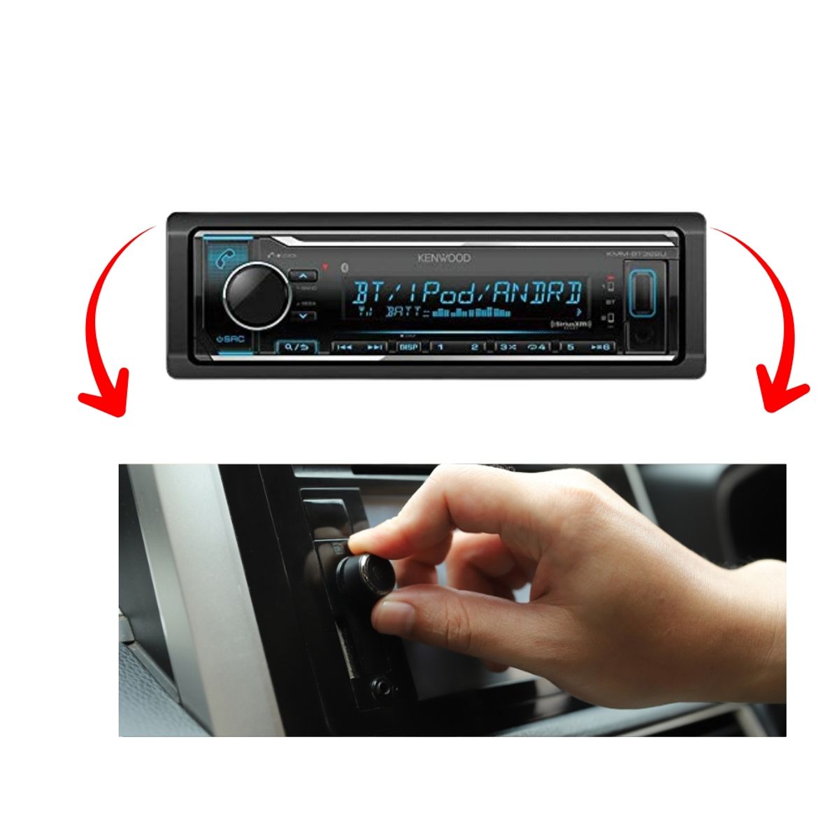AUTORADIO BLUETOOTH KMM-BT322 KENWOOD, marca KENWOOD - Foto 2