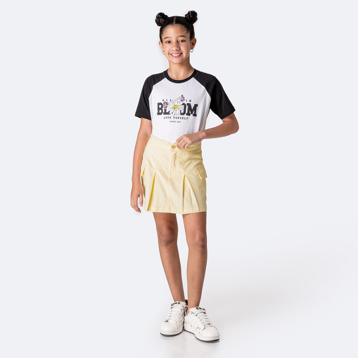 PIONIER - Falda Mini Shor Drill Stretch Ninahh Niña