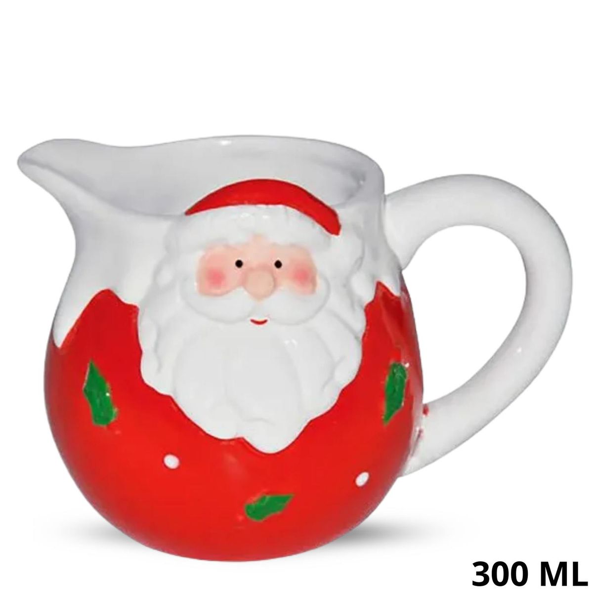 ICHIMATSU - Jarra Navideño de Loza diseño Santa 300 ml-Ichimatsu