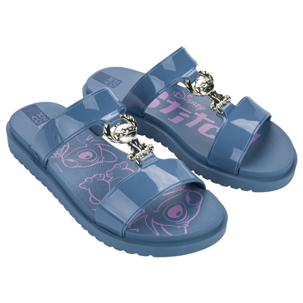 ZAXY - Sandalias Mujer Casuales Stitch Zaxy Celeste