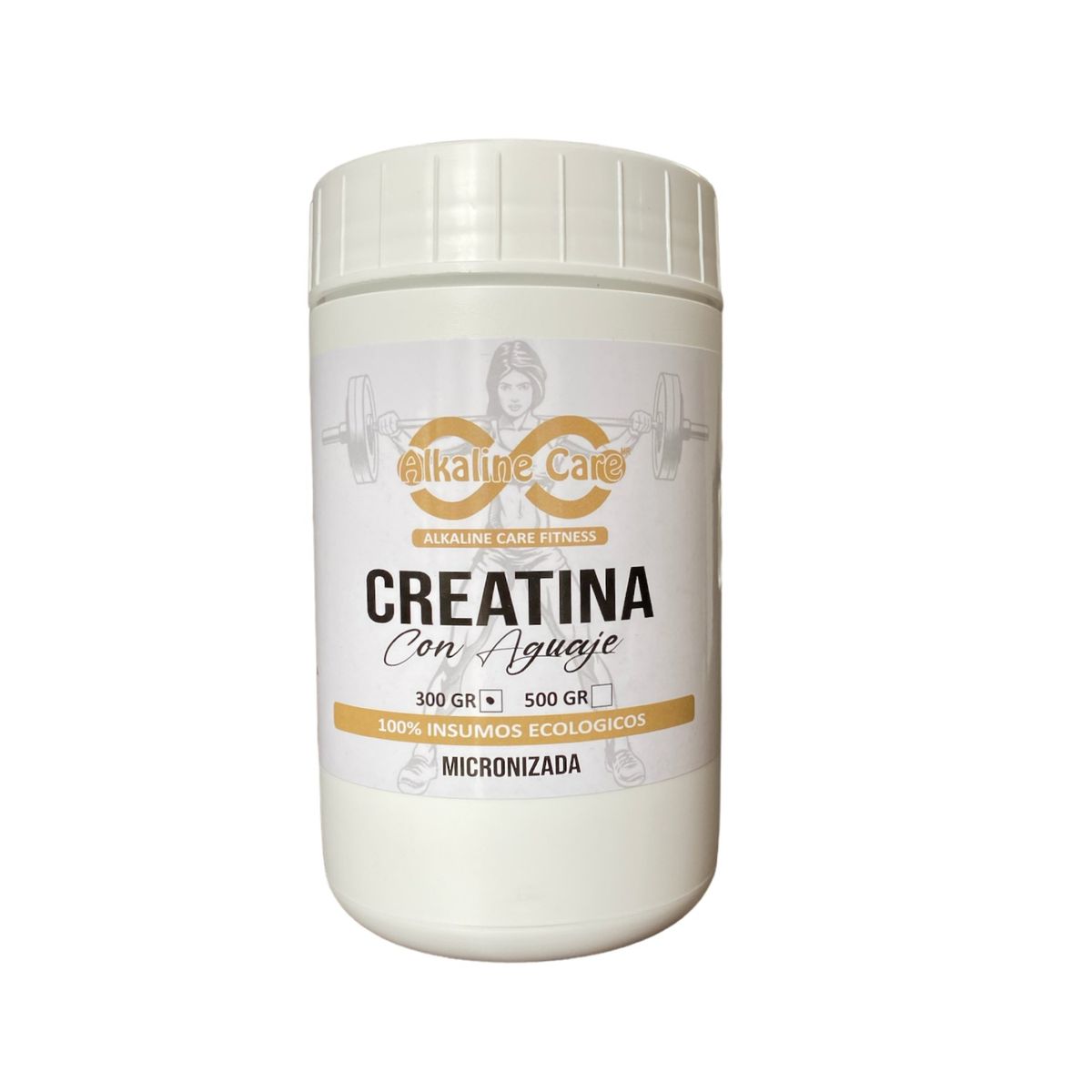 ALKALINE CARE - Creatina Micronizada con Aguaje Orgánico 300gr Alkaline Care x 2