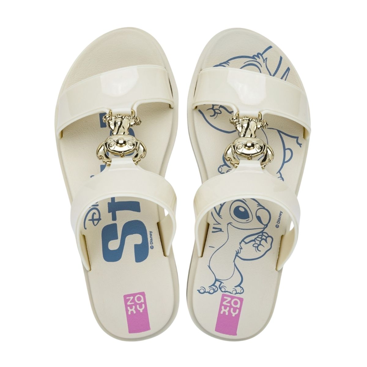 ZAXY - Sandalias Mujer Casuales Stitch Zaxy Beige