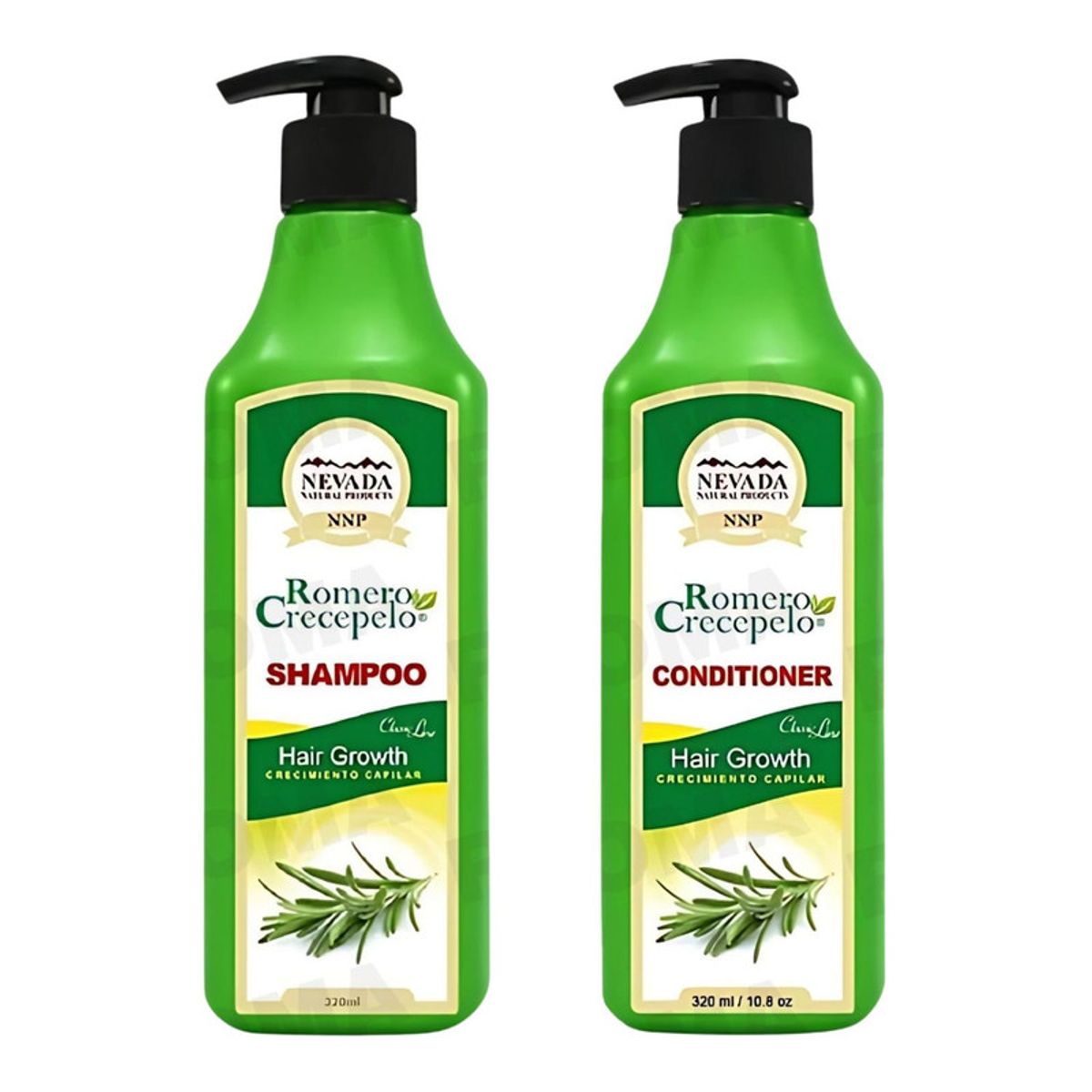 NEVADA NATURAL PRODUCTS - PACK SHAMPOO + ACONDICIONADOR ROMERO CRECEPELO 320ML NEVADA