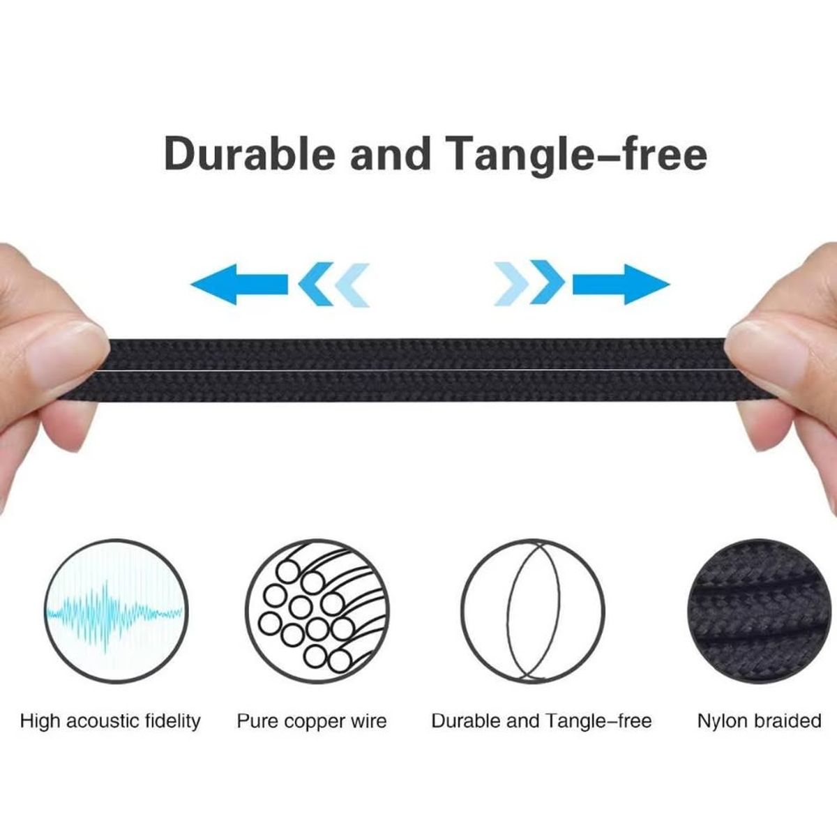 GENERICO - Cable para audifonos Audio-Technica 44mm 25mm ATH-M40X ATH-M50X ATH-M60X ATH-M70X