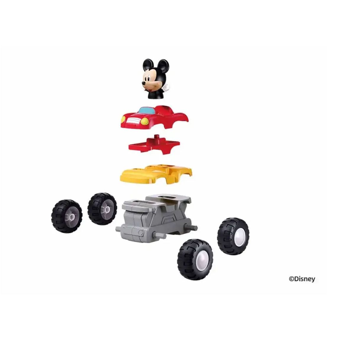 DISNEY BABY - Juguete Camión Monstruo de fricción de Mickey 9 piezas