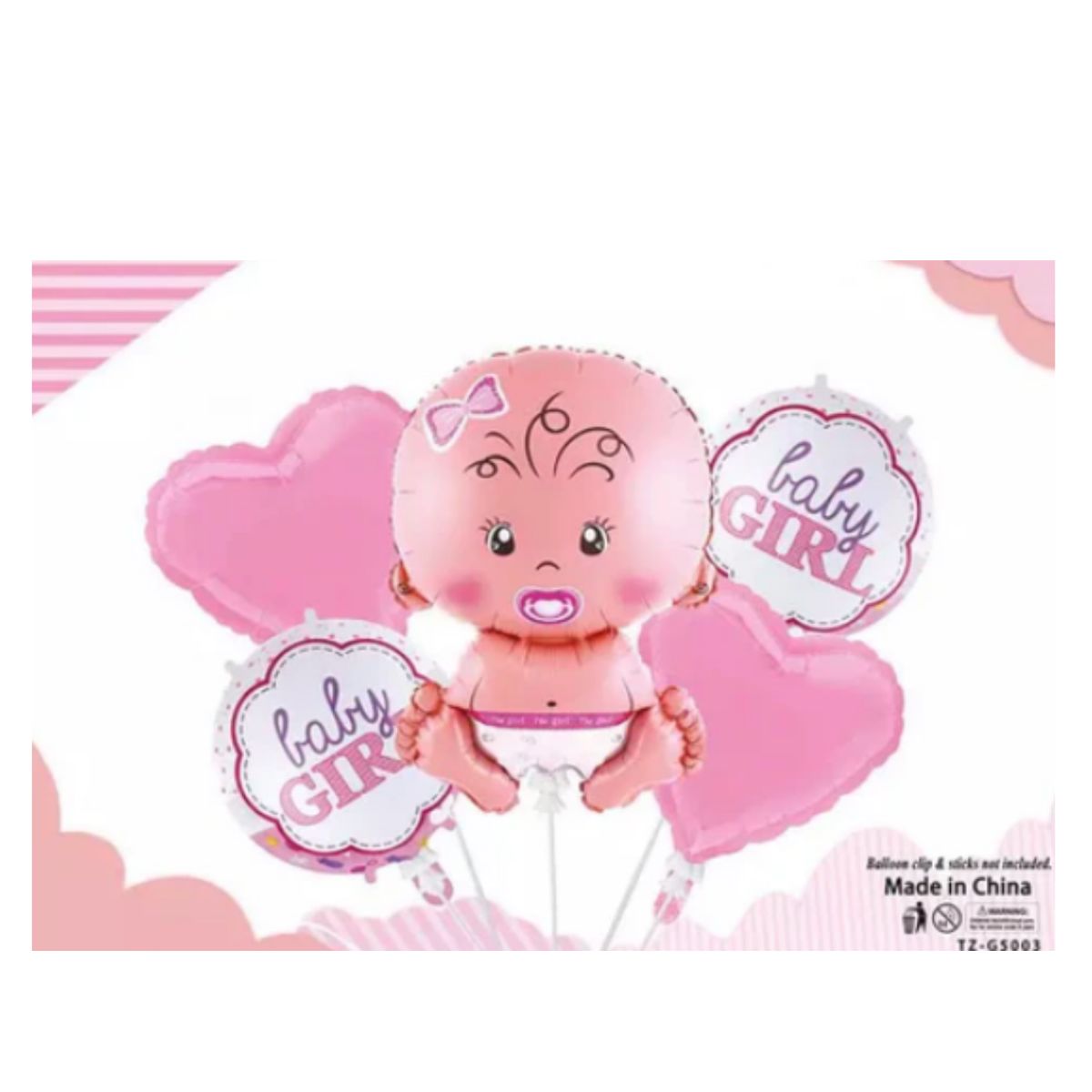 GENERICO - SET 5 GLOBOS BABY SHOWER