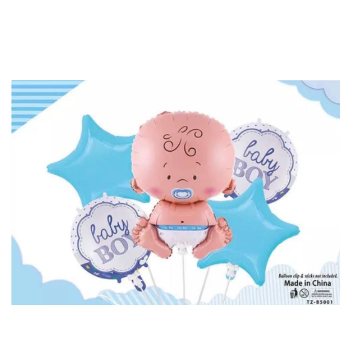 GENERICO - SET 5 GLOBOS BABY SHOWER