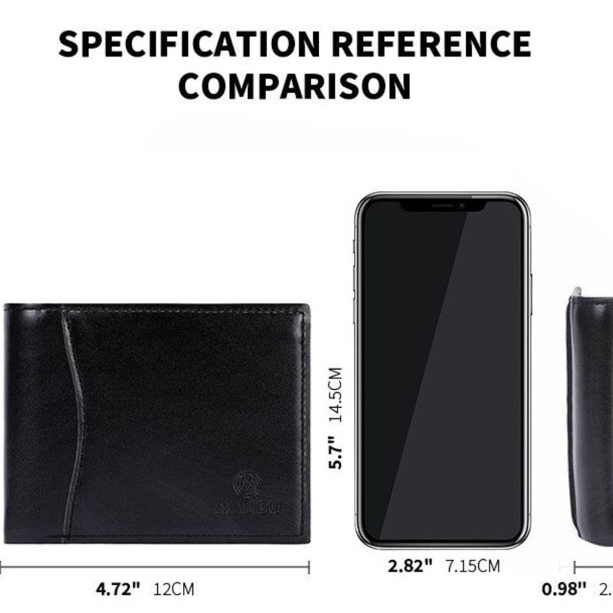 GENERICO - Billetera Para Hombre Con Cierre Seguro Múltiples Compartimentos Y Diseño Elegante