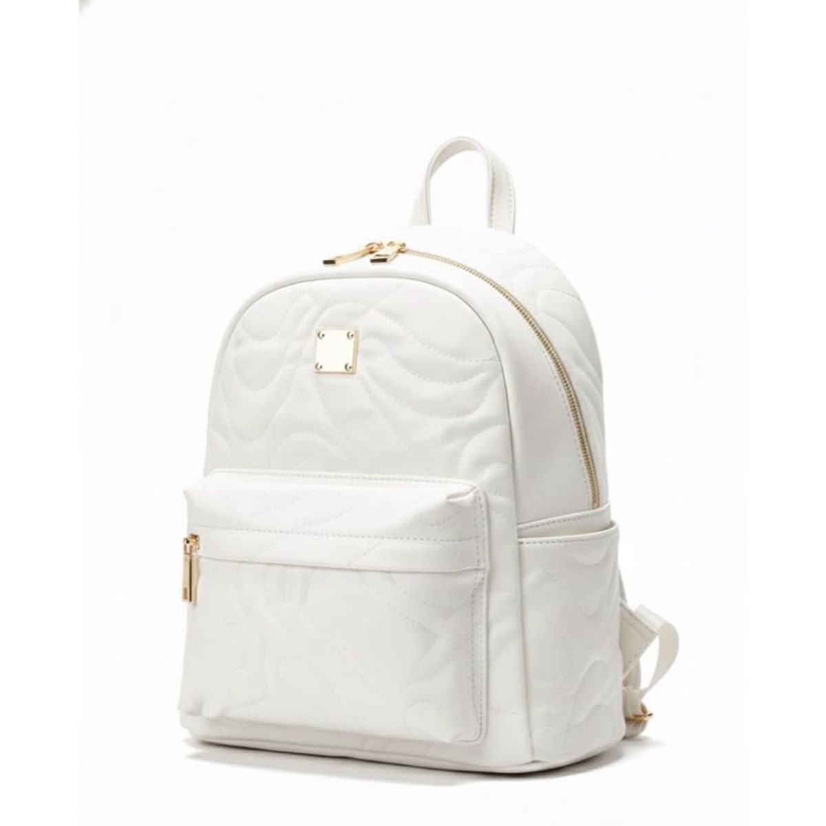 GENERICO - Mochila Pequeña Elegante Mujer Blanco Mini Cartera Urbana Casual