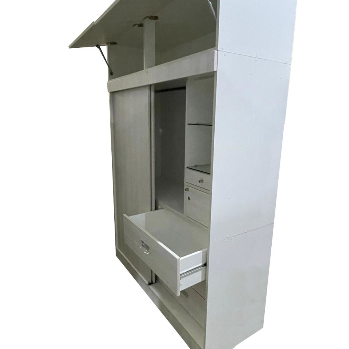 GENERICO - ROPERO CLOSET 150M MELAMINE COLOR GRIS CLARO