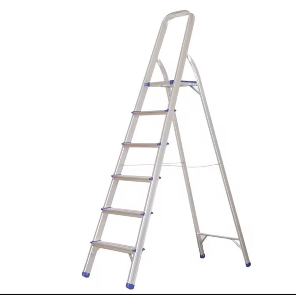 GENERICO - Escalera Plegable Aluminio 6 Peldaños Antideslizante Multifuncional