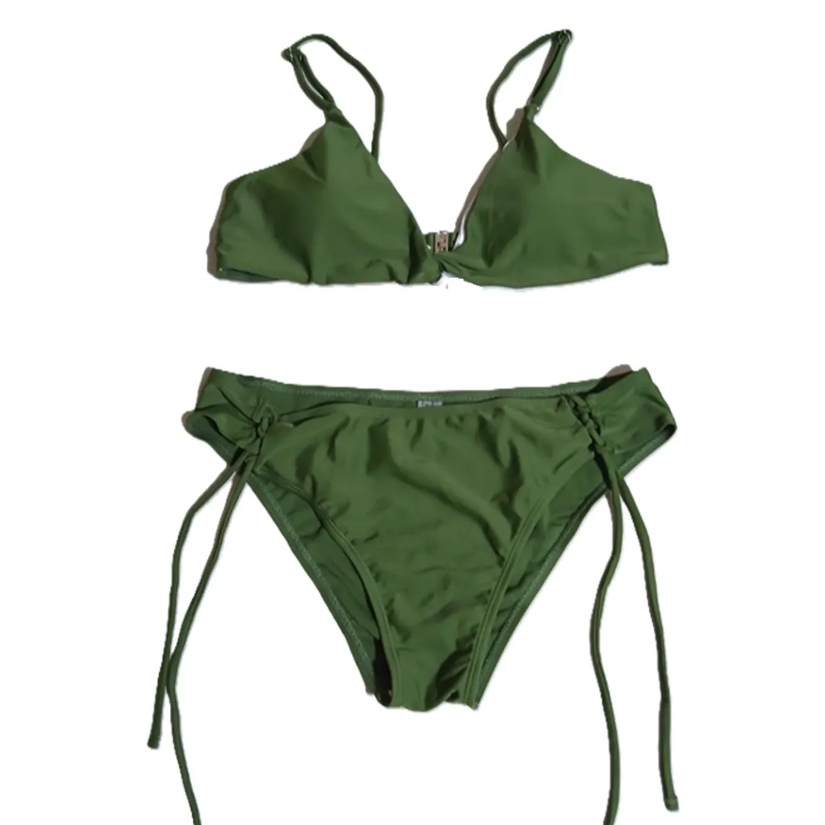 SM - BIKINI CONJUNTO VERDE MILITAR TALLA M