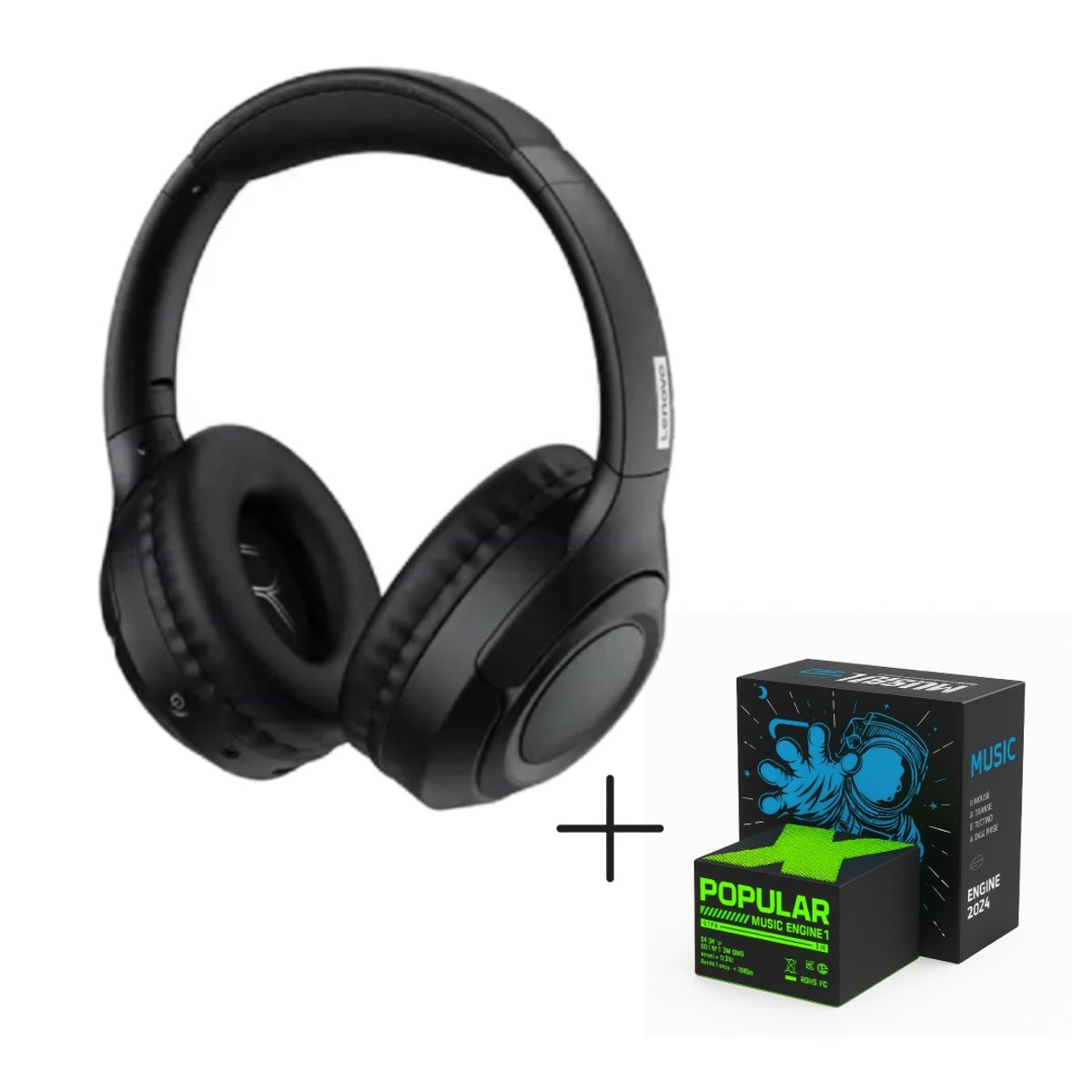 LENOVO - Audífonos Bluetooth Plegables Lenovo TH54 30 horas + Parlante X1