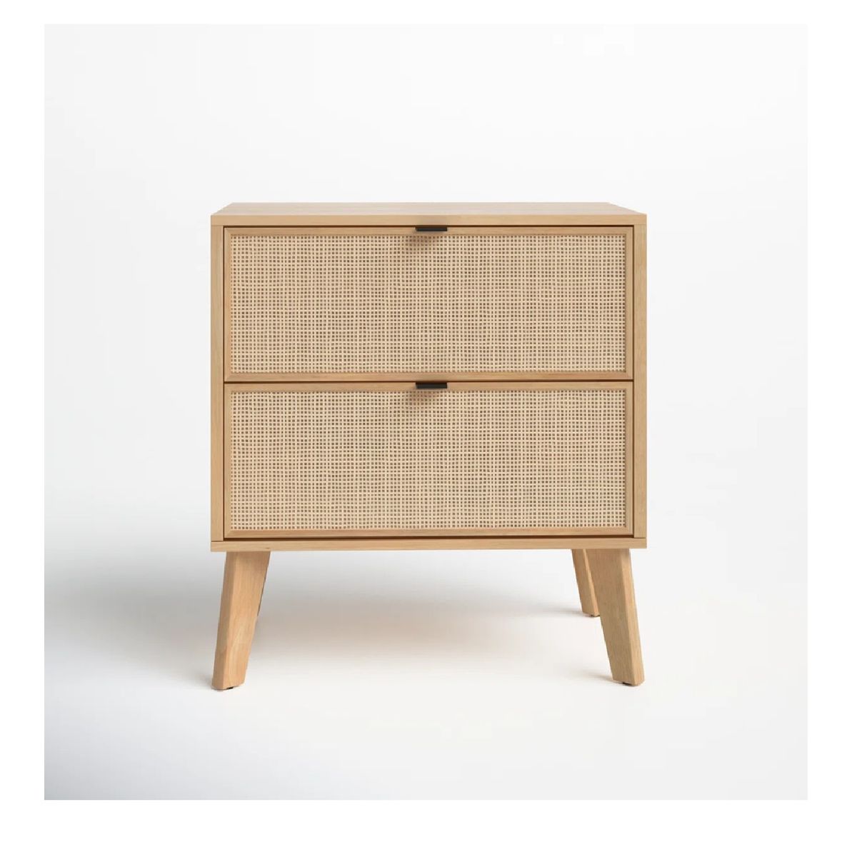 TU MESITA - Velador Mesa de Noche Timber 2 cajones color Haya TU MESITA