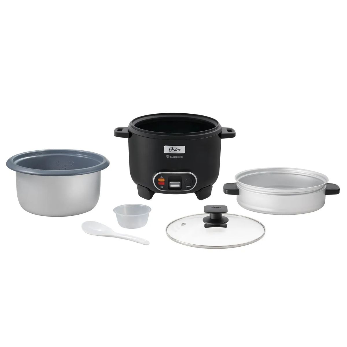 OSTER - Arrocera Oster 18L Sofrito Vaporera DiamondForce Negra CKSTRC10DFBLK