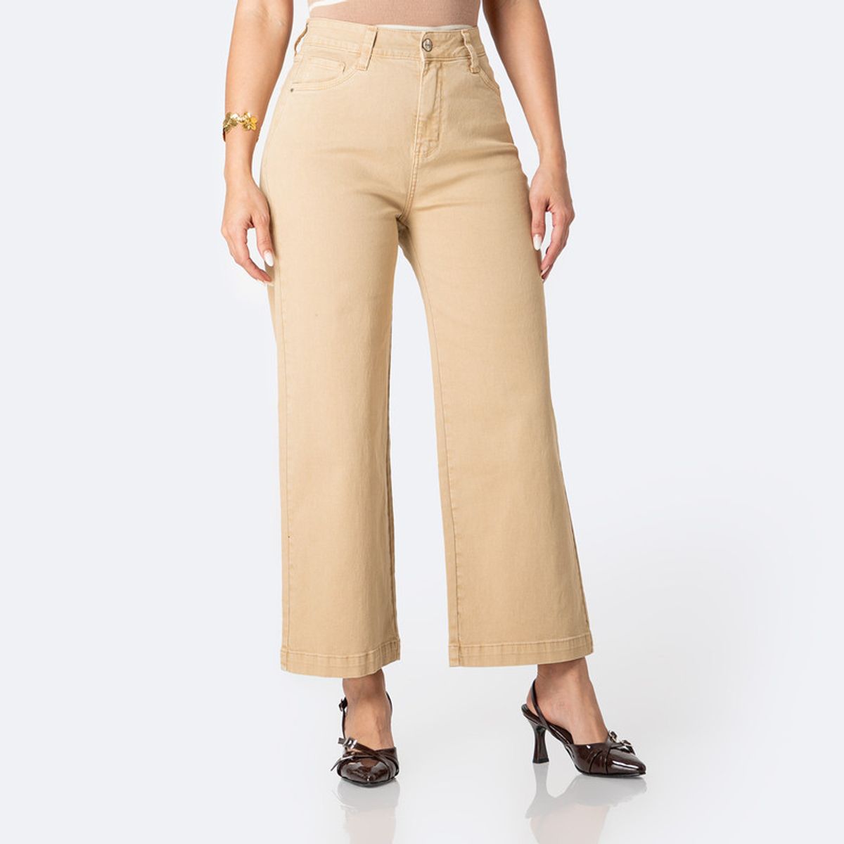 PIONIER - Pantalon Basico Drill Stretch Lari Bull Denim Mujer