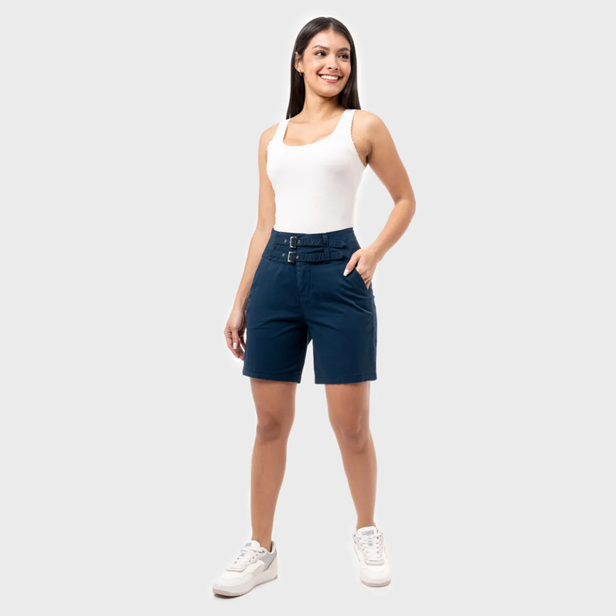 PIONIER - Short Bermuda Tafeta Breliza Mujer