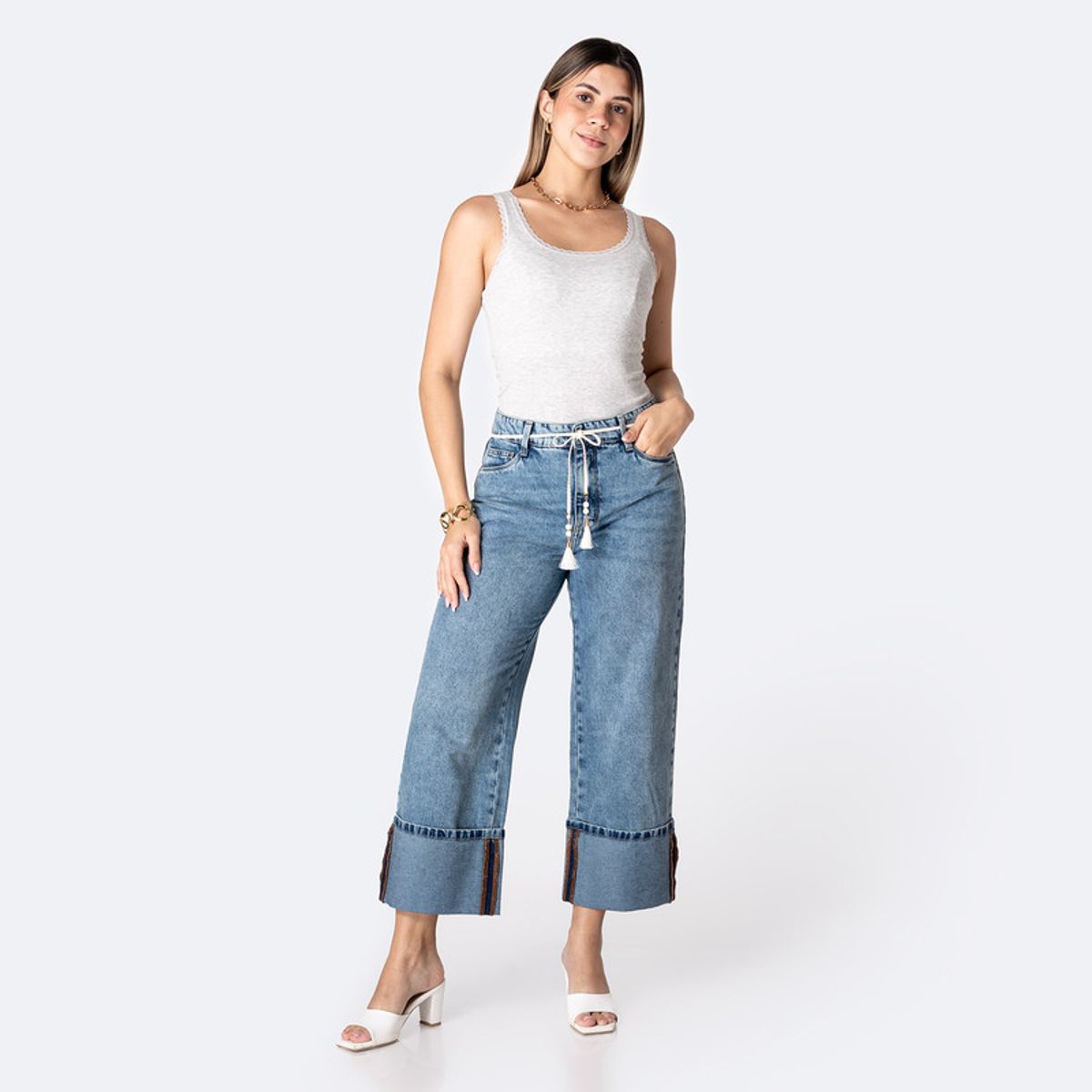 PIONIER - Pantalon Basico Denim Damaryh Mujer