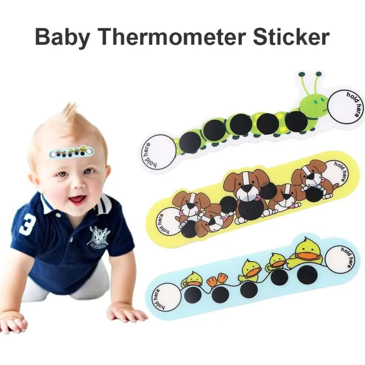 GENERICO - Set 6 termómetros adhesivos en dibujos
