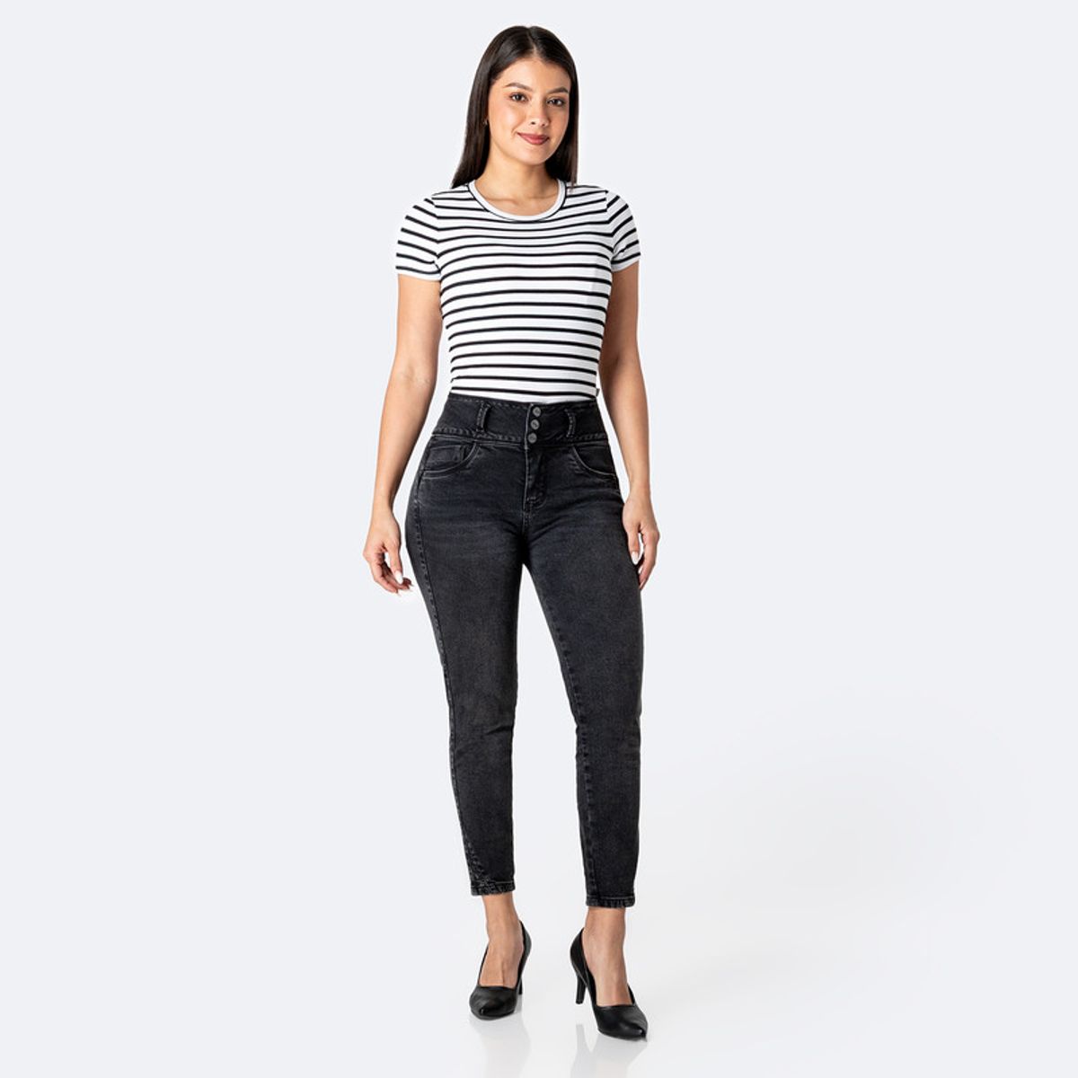 PIONIER - Pantalón Jean Denim Stretch Mujer Emna Pionier