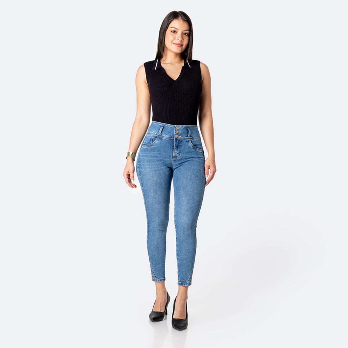 PIONIER - Pantalón Jean Denim Stretch Mujer Emna Pionier
