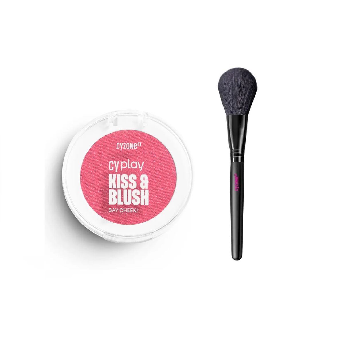 CYZONE - Rubor en polvo mas brocha Say Cheek CyPlay de CYZONE - Kiss Blush