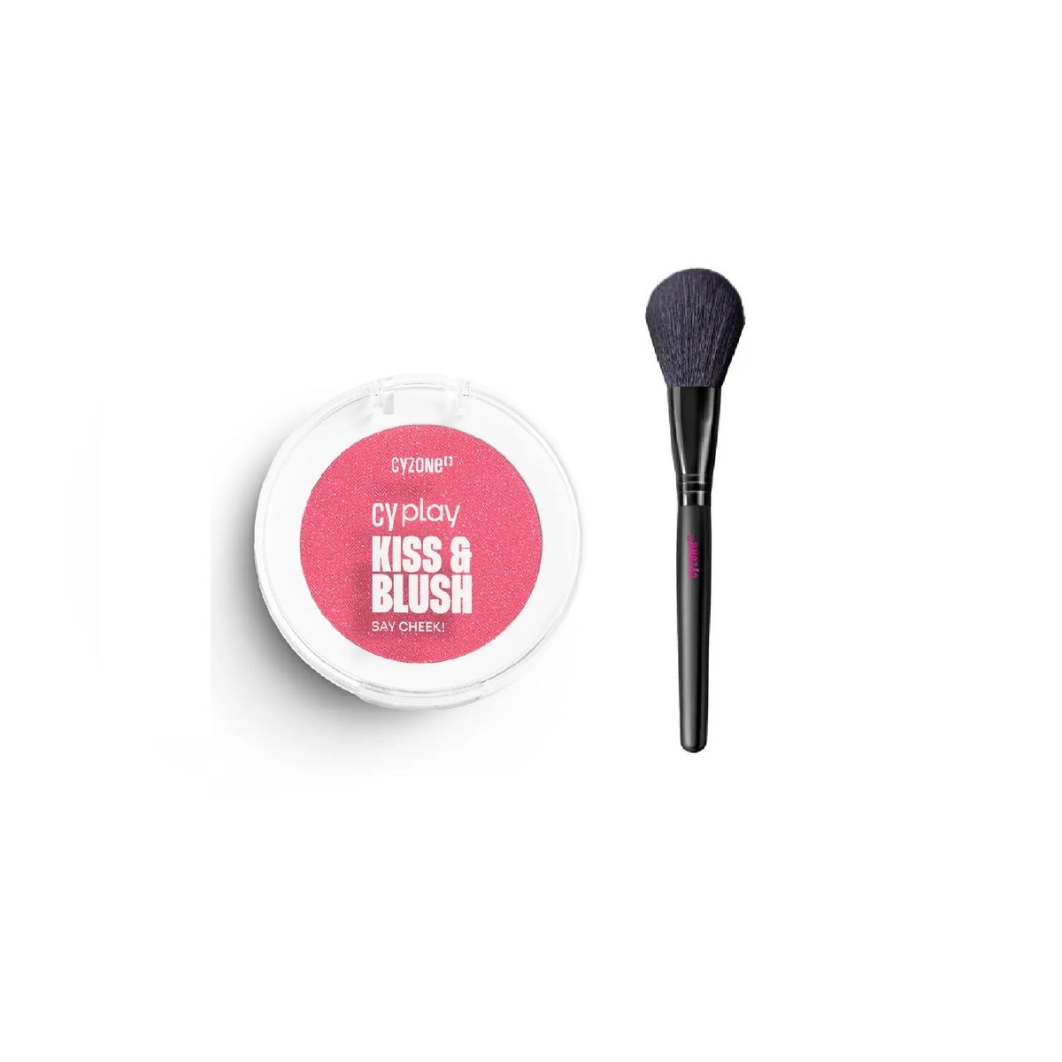 CYZONE - Rubor en polvo mas brocha Say Cheek CyPlay de CYZONE - Kiss Blush