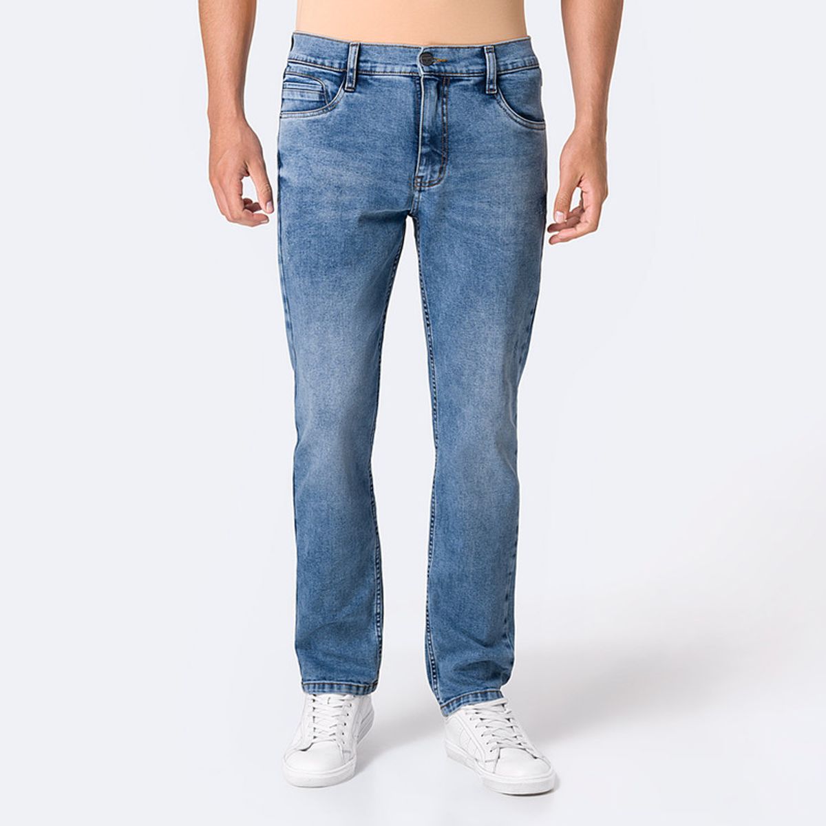 PIONIER - Pantalón Semi Pitillo Denim Stretch Hombre Edisson Pionier