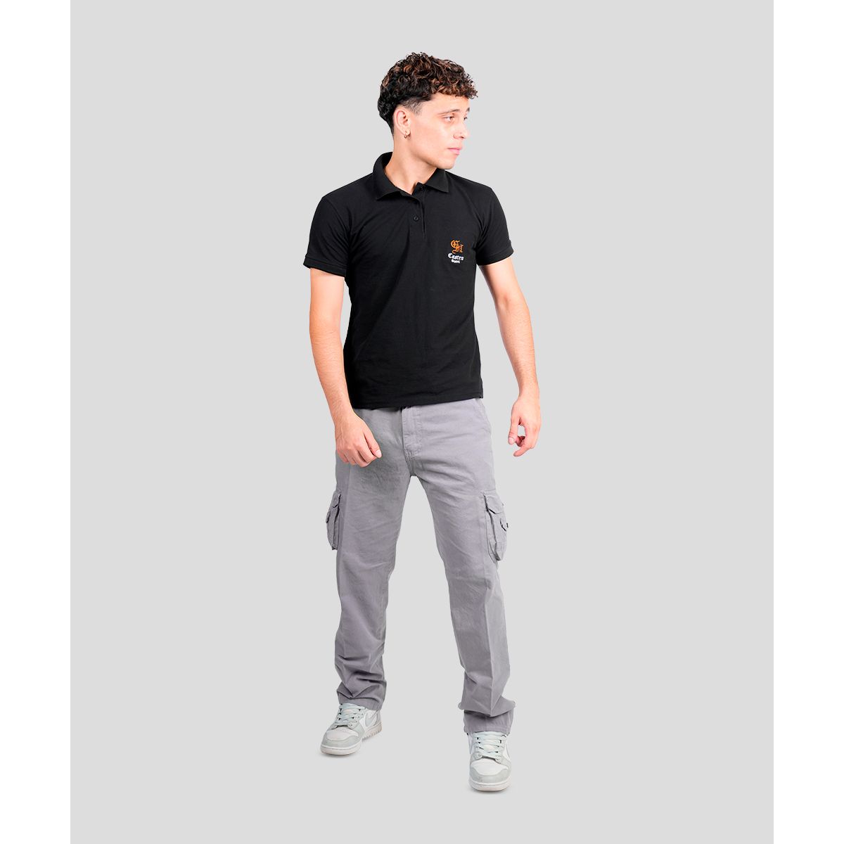 CH CASTRO SPORT - 7017 PANTALON DRILL CARGO REDWOOD 100% ALGODÓN RÍGIDO HOMBRE