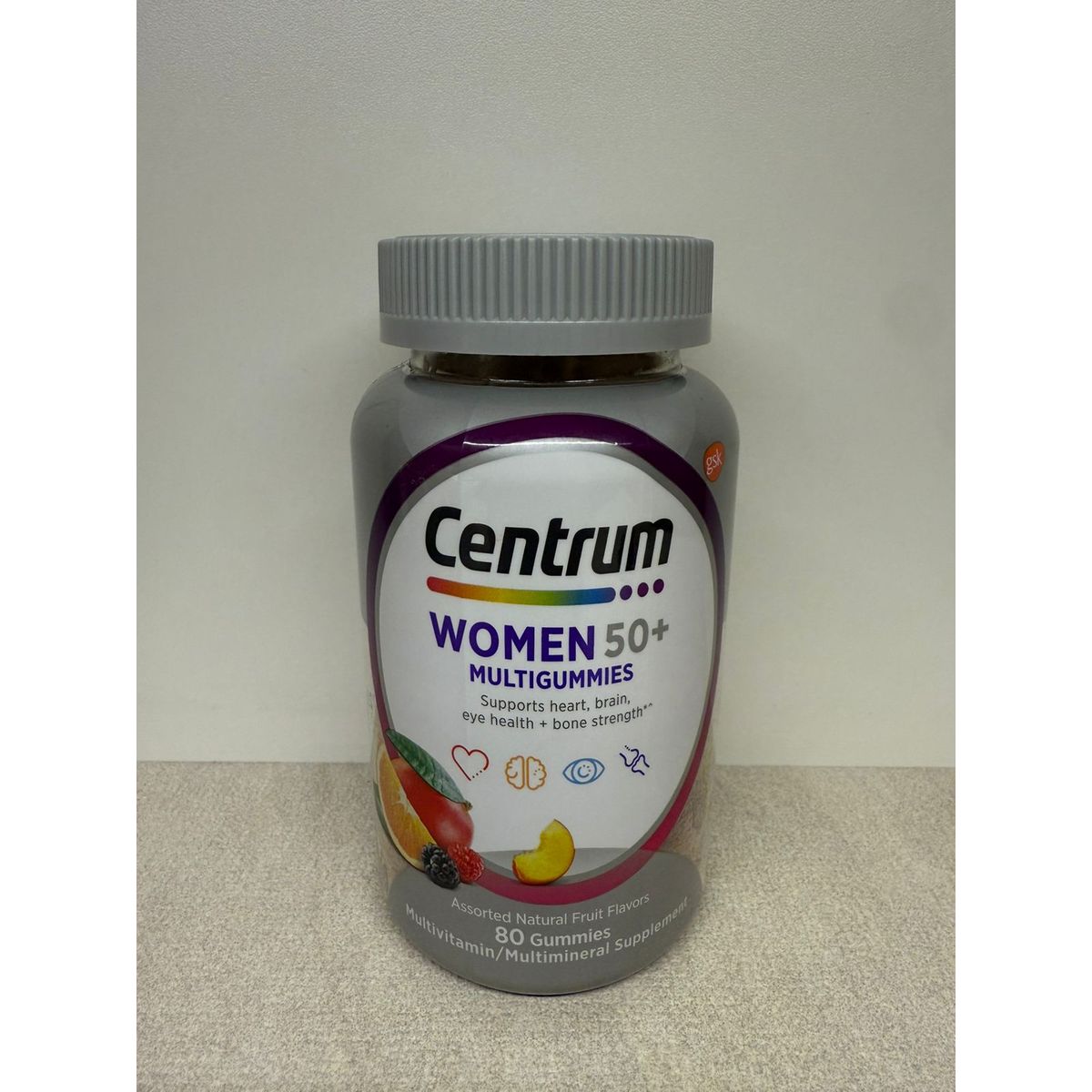 CENTRUM - Multivitaminico Para Mujer 50 Sabor Frutas 80 gomitas
