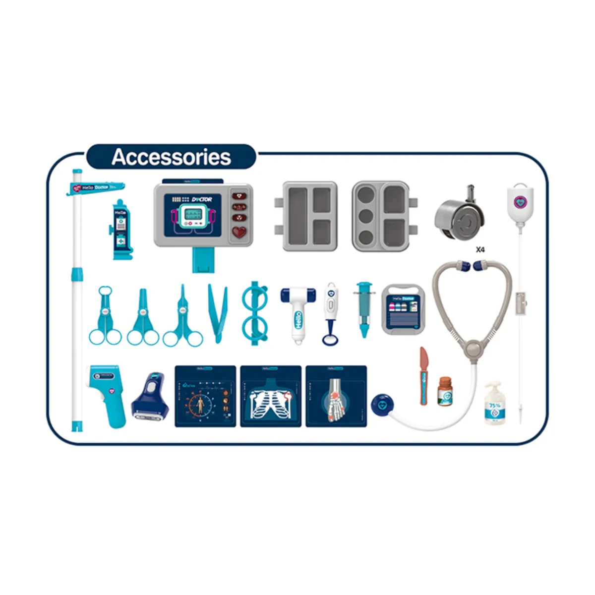 GENERICO - Set de Doctor Carrito Medico