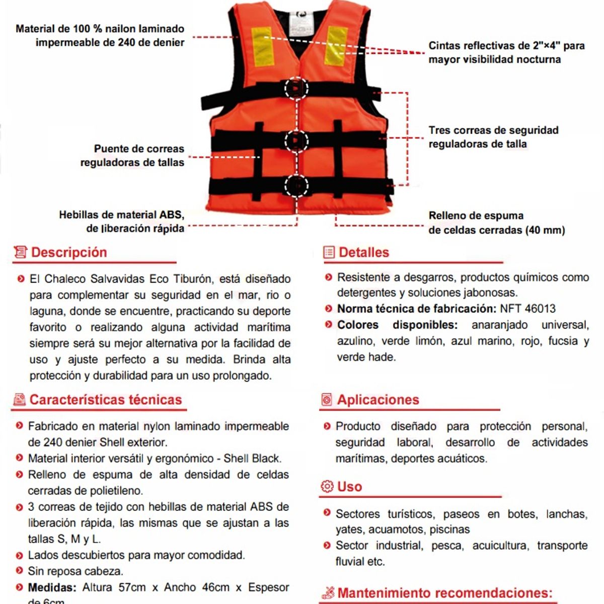 GENERICO - FLOTADOR O CHALECO SALVAVIDAS SIN CUELLO VERDE AGUA