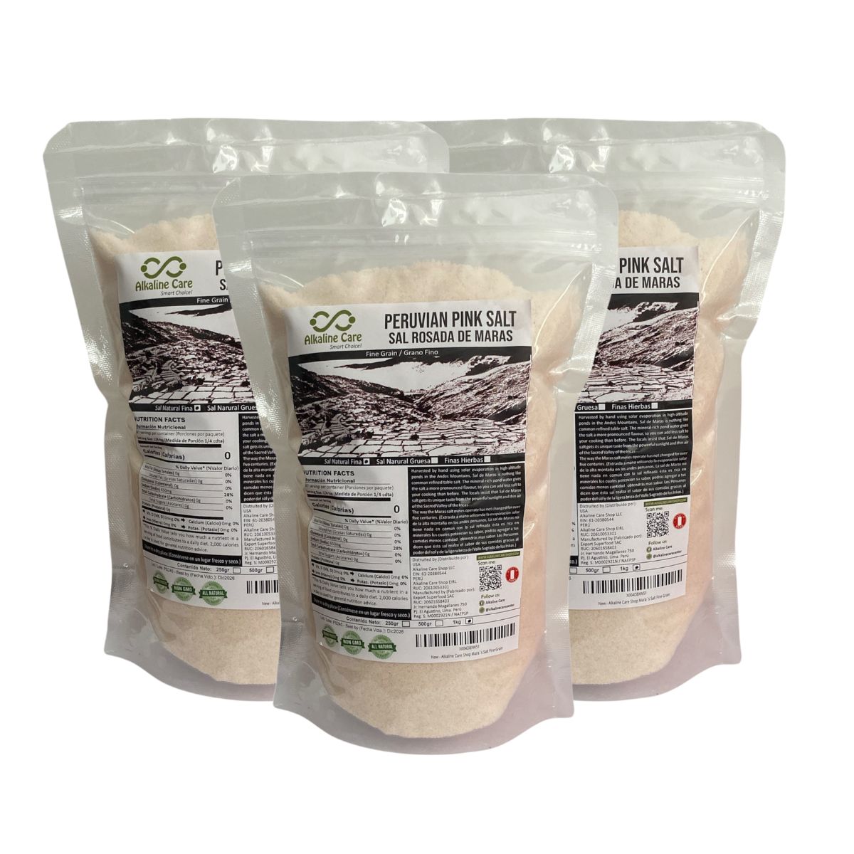 ALKALINE CARE - Sal Rosada de Maras 3kg Alkaline Care