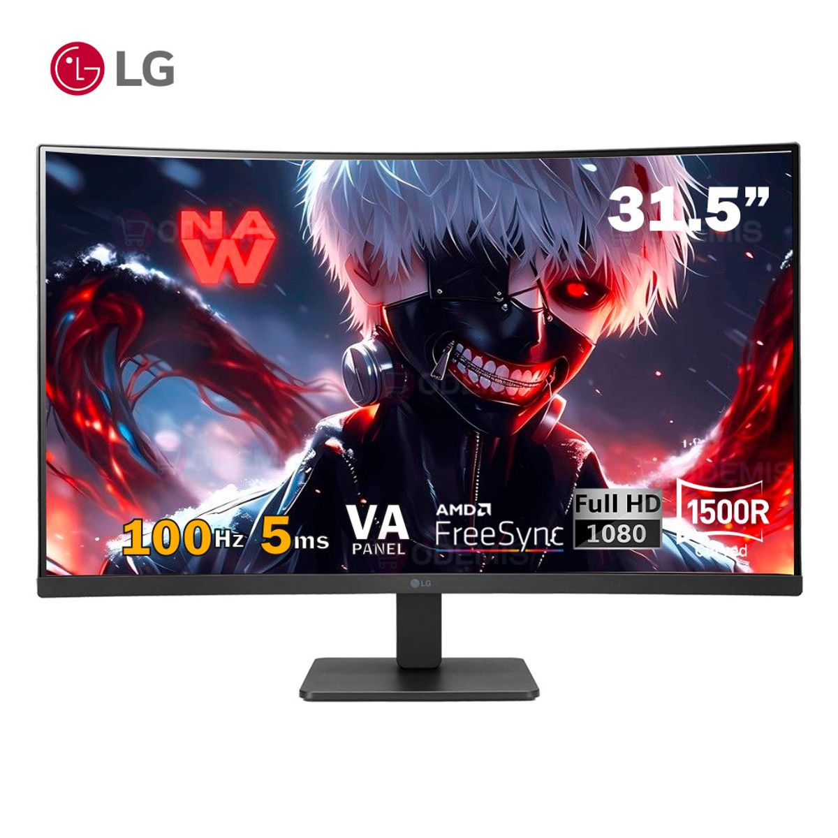 LG - MONITOR LG 32MR50C-B 32P CURVO VA FHD 100HZ 5MS FREESYNC