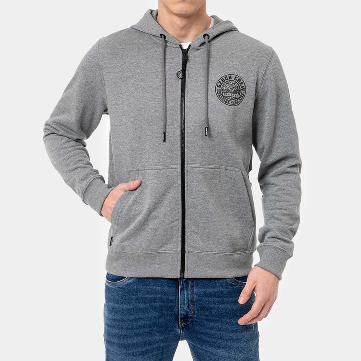 GZUCK - Polera Zipper Franela Arlon Hombre