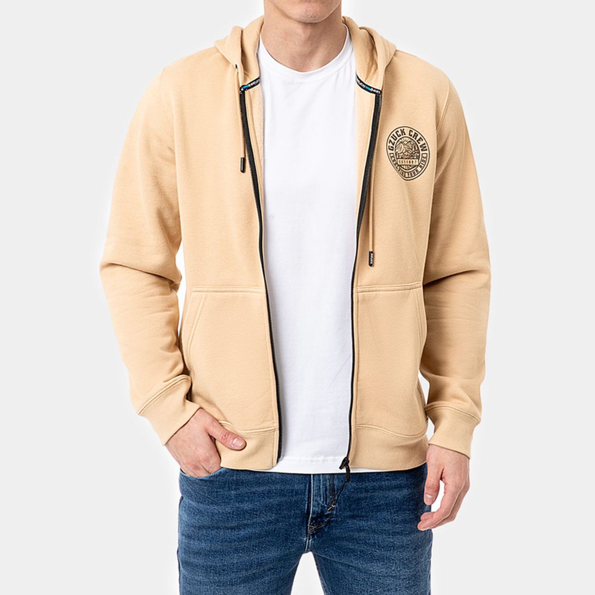 GZUCK - Polera Zipper Franela Arlon Hombre