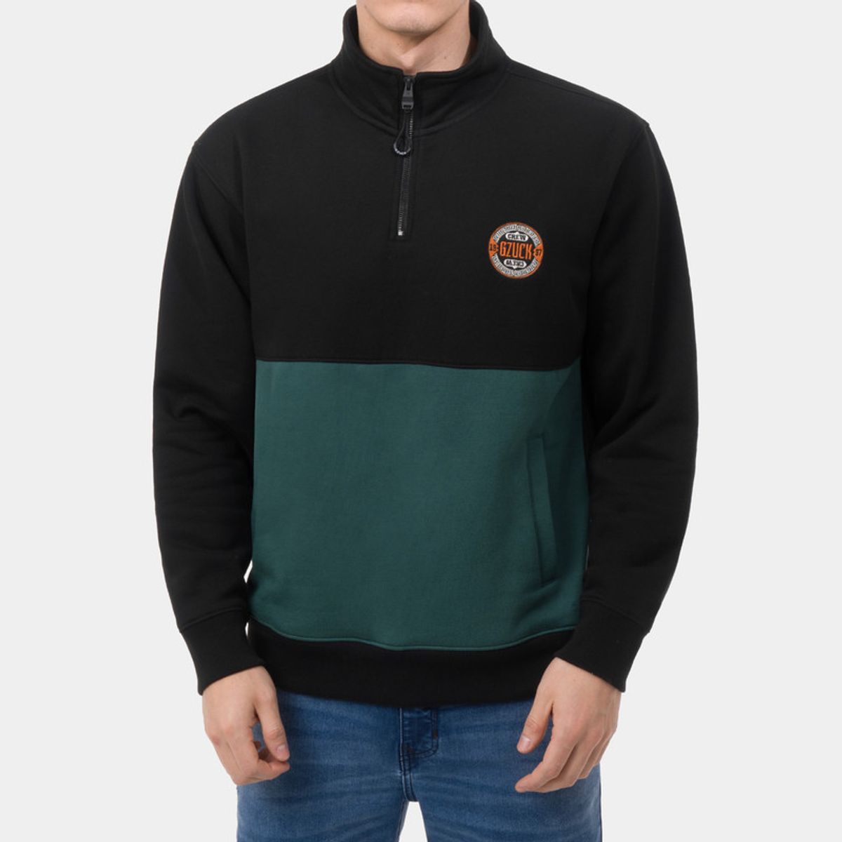 GZUCK - Polera Zipper Franela Oxdrit Hombre