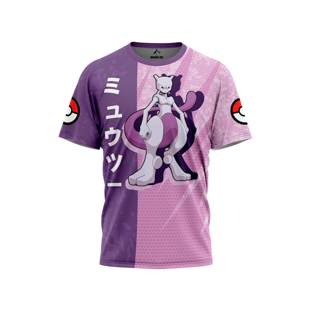 GENERICO - Polo Deportivo Exclusivo Mewtwo Talla XL