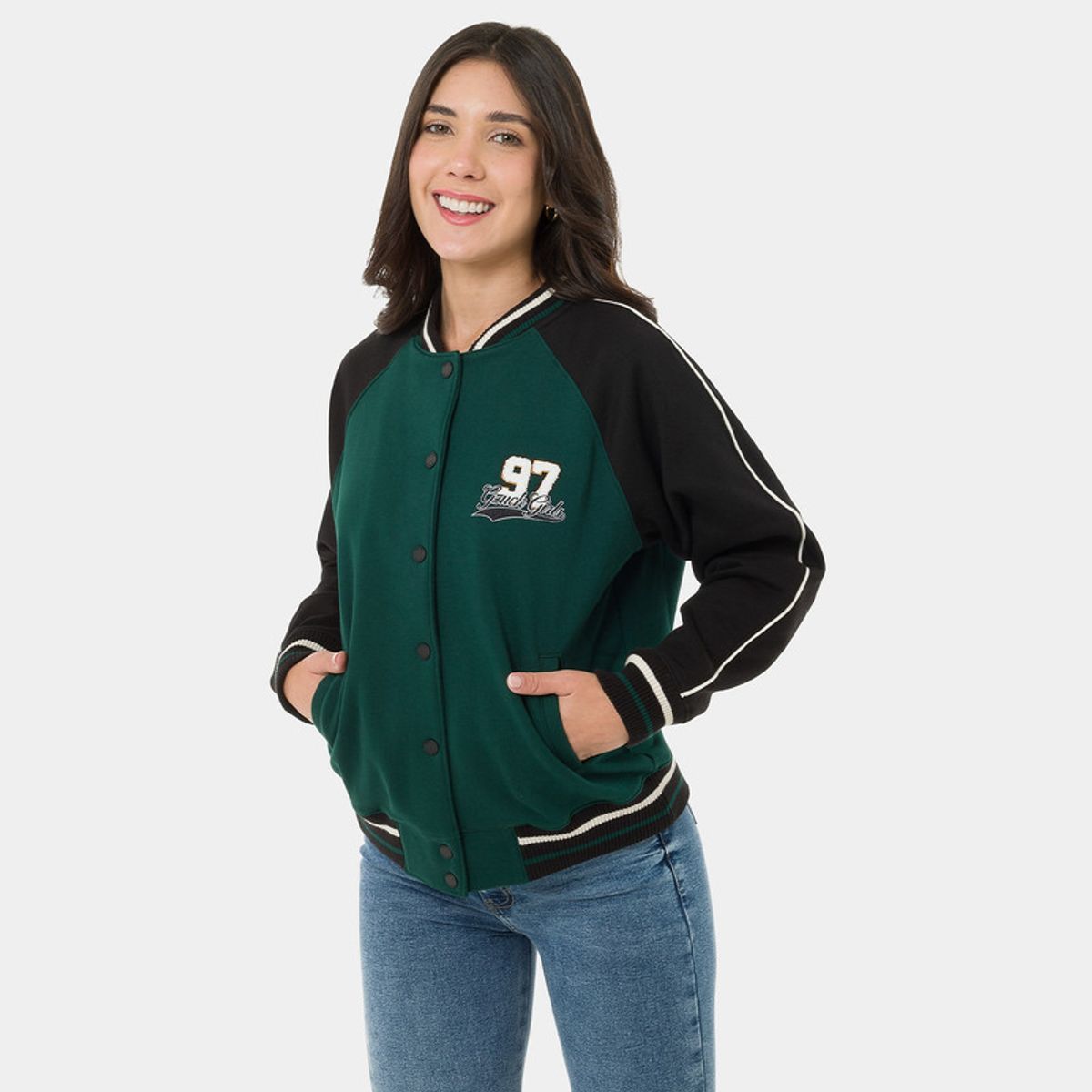 GZUCK - Polera Zipper Franela Marsit Mujer