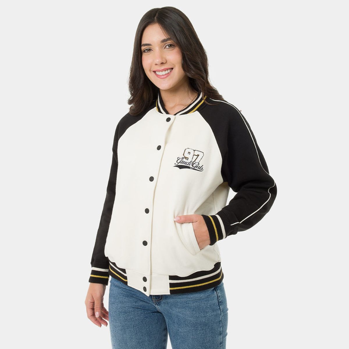 GZUCK - Polera Zipper Franela Marsit Mujer