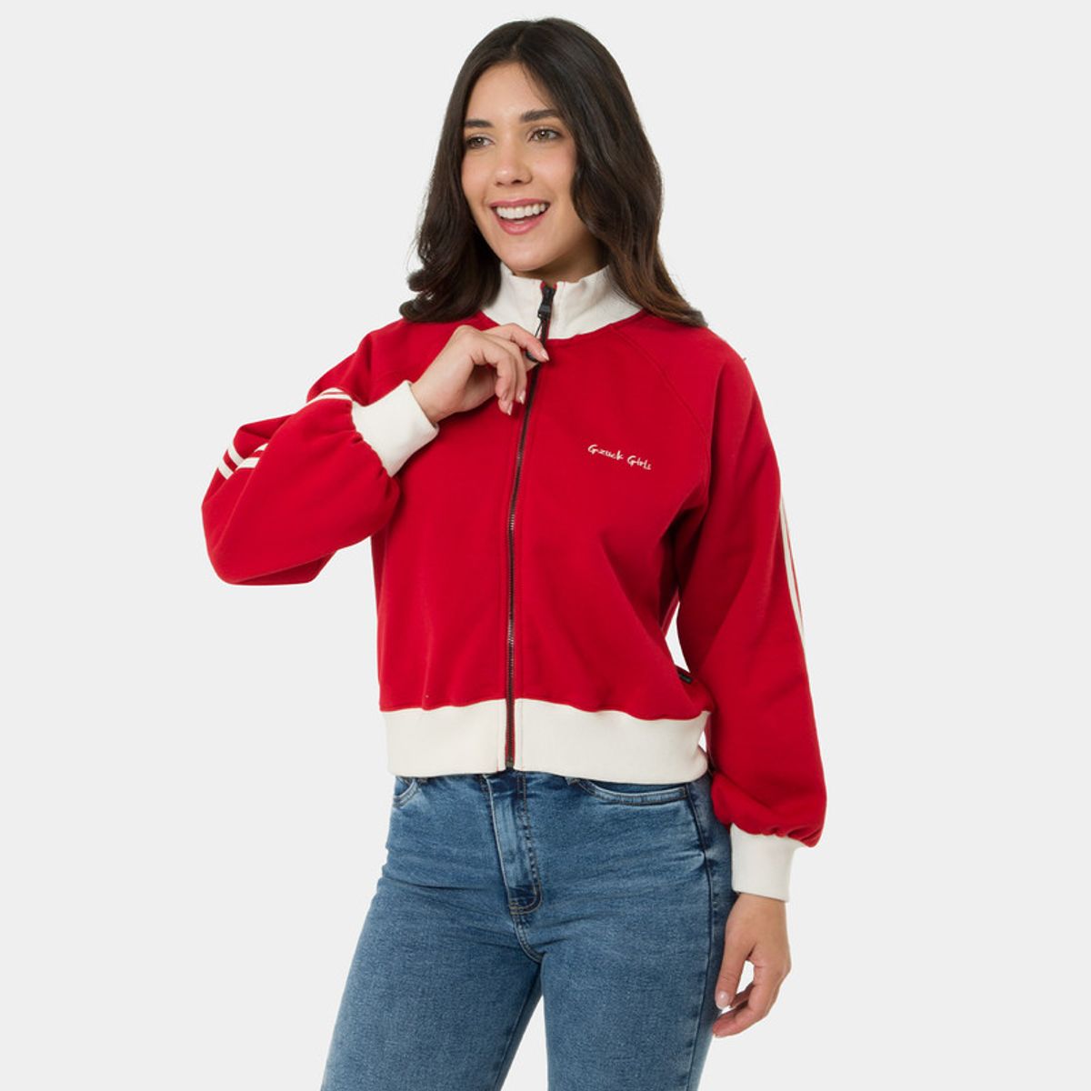 GZUCK - Polera Zipper Franela Thalina Mujer