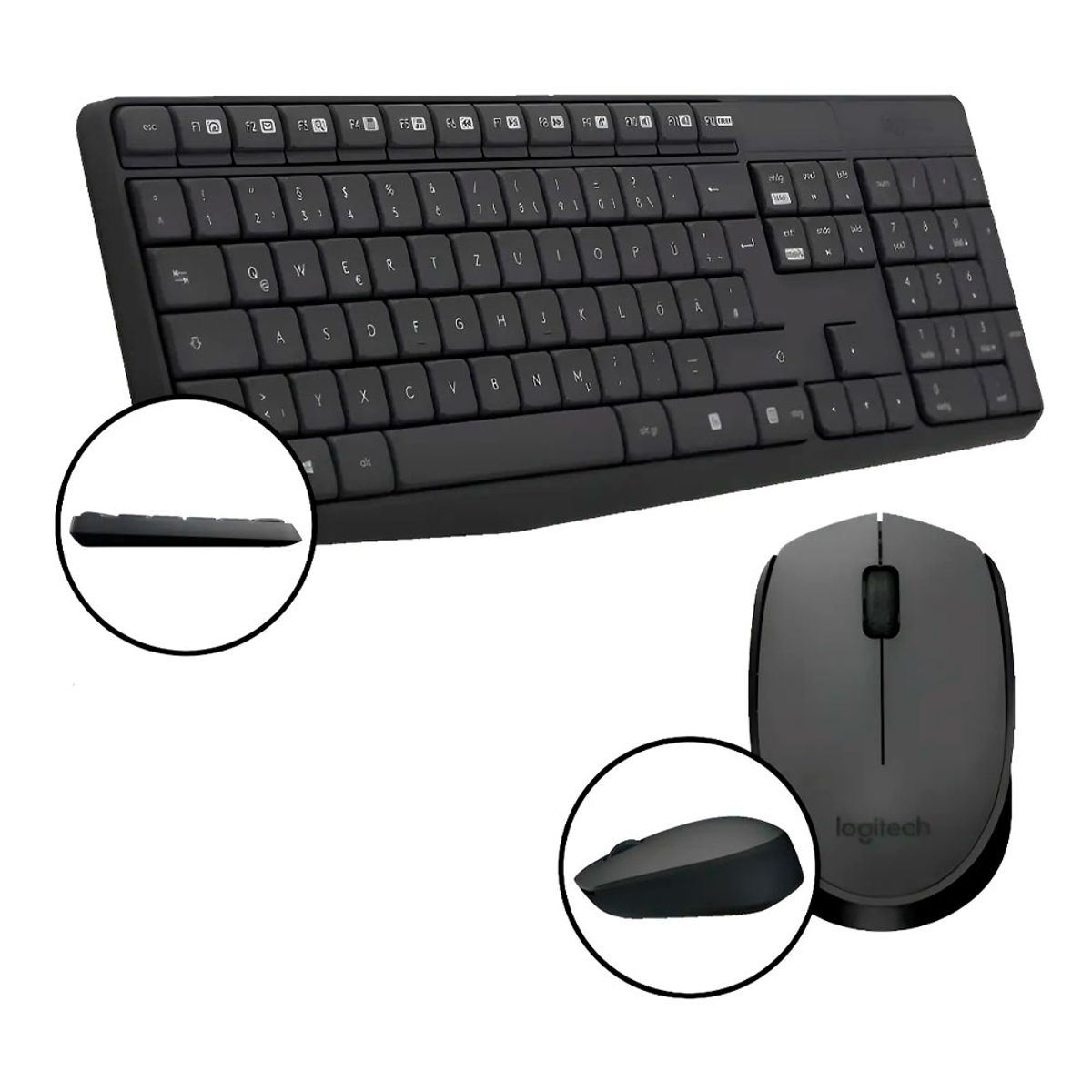 LOGITECH - KIT TECLADO Y MOUSE LOGITECH INALAMBRICO MK235
