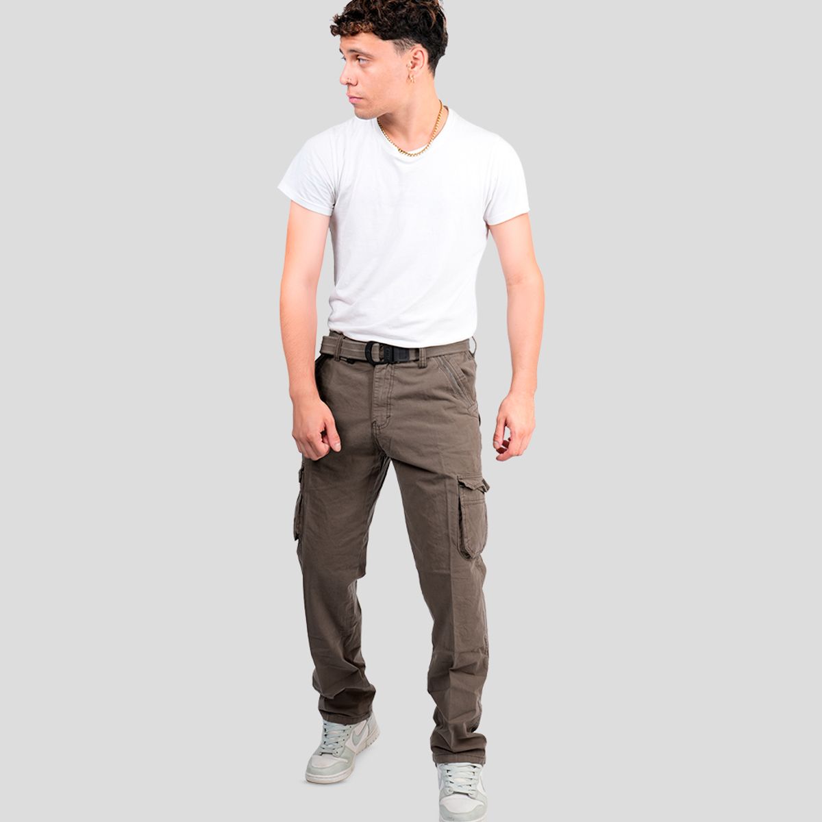 CH CASTRO SPORT - PANTALON TAFET CARGO ORIENTE 100% ALGODÓN RÍGIDO HOMBRE