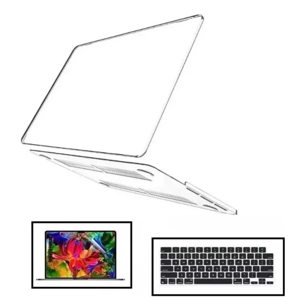 GENERICO - Funda Case Macbook Pro 14 Clear M5 2025 A3434 Mica /teclado